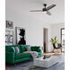 Kasota 56 inch Graphite with Charcoal Linen Blades Outdoor Ceiling Fan
